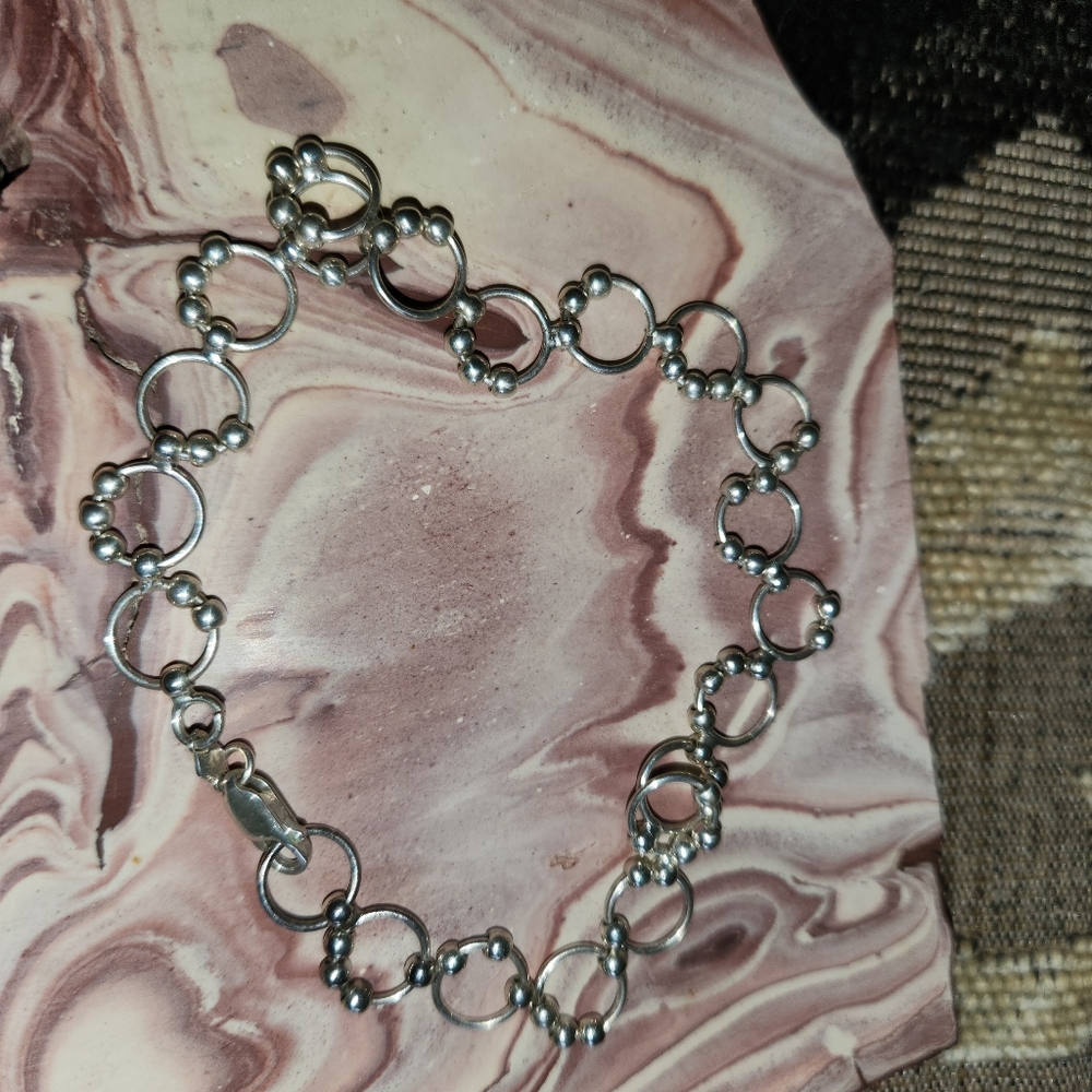Women's 925 Circle Ankle Bracelet